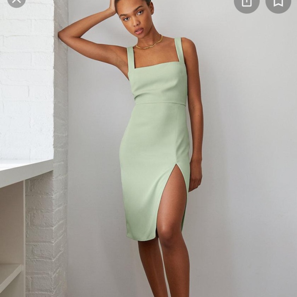 Aritzia babaton 90s Slip dress Sage Green